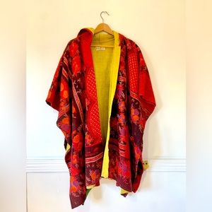 Kantha Bea coat. Bohemian style. One size. Multi coloured.